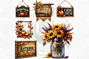 Rustic Harvest Fall clipart set, a Seasonal Illustration by ThatsDesignArt (Thumbnail 9 of 10)