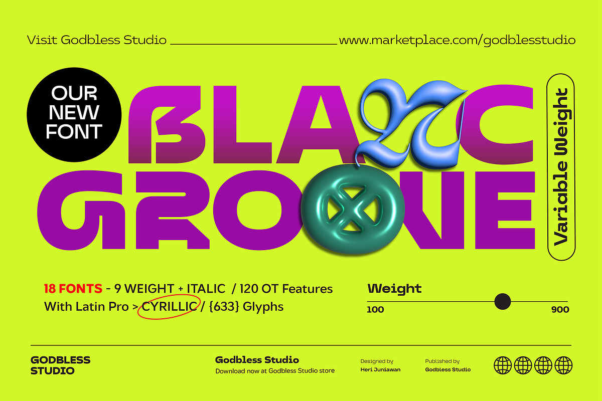Blanc Groove, a Sans Serif Font by Godbless Studio (Photo 2 of 15)