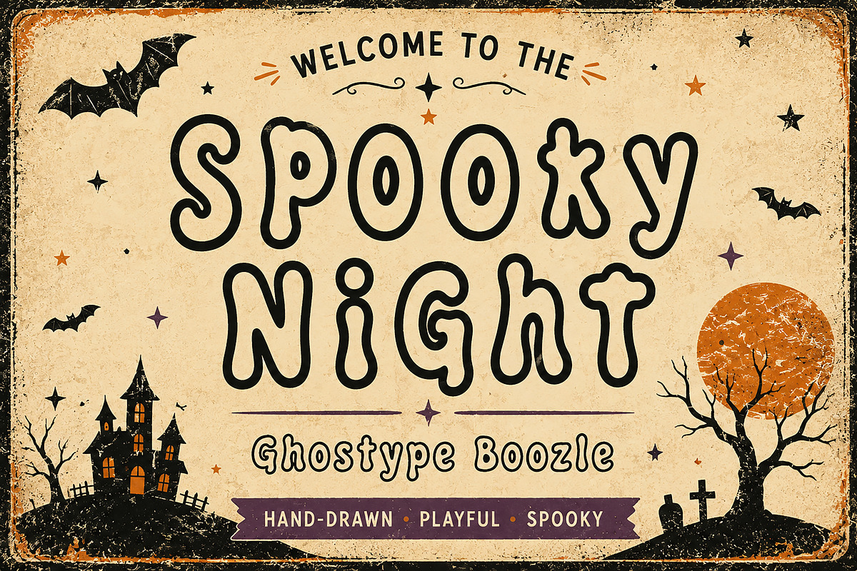 Ghostype Boozle, a Script Font by Wow Magic (Photo 4 of 4)