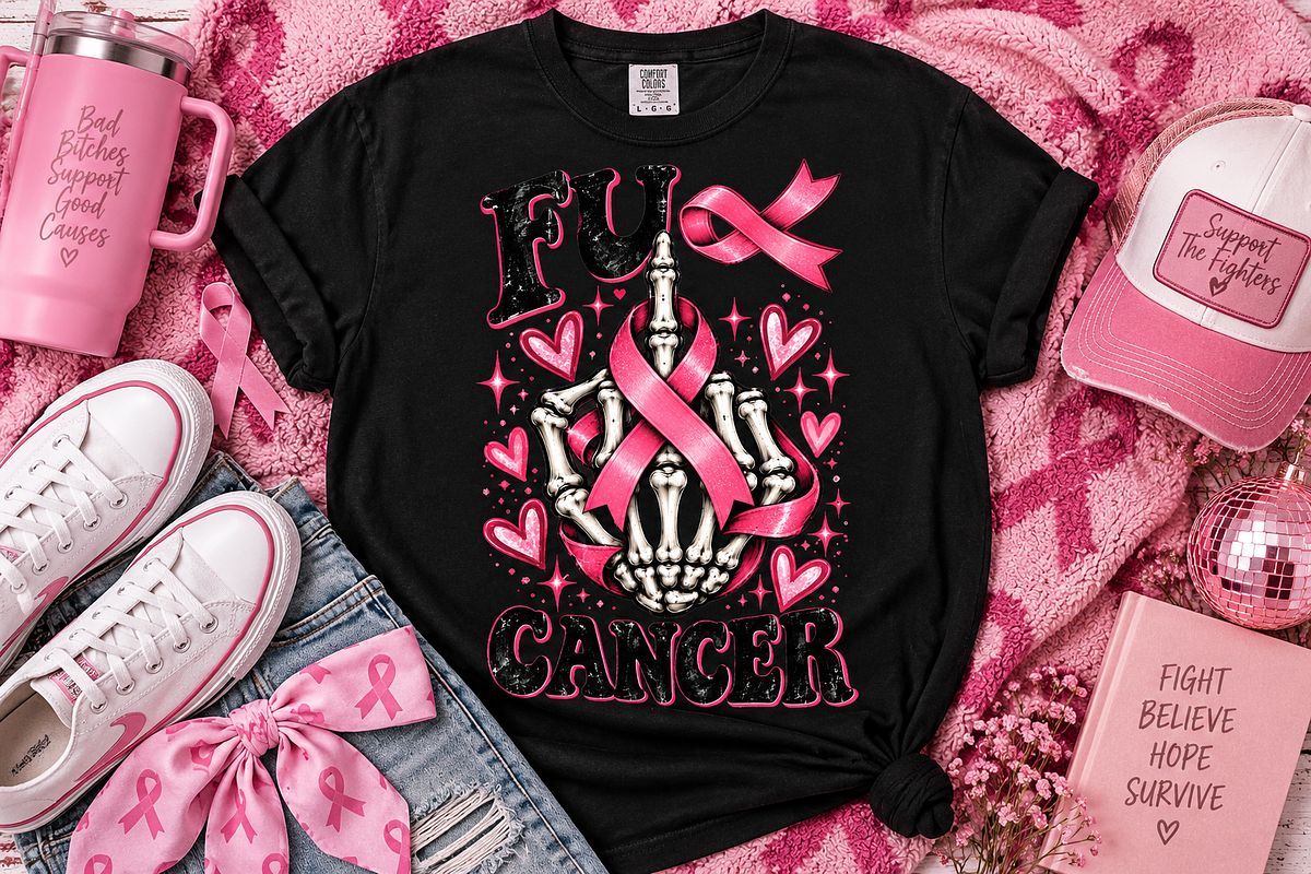 Fuck Cancer Sweatshirt, an Object Graphic by Daisy Design (Photo 2 of 3)