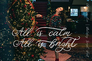 Christmas Eve. Holiday Script font., a Script Font by ClipArtRoom (Thumbnail 2 of 10)