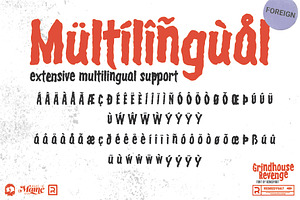 Grindhouse Revenge - Font