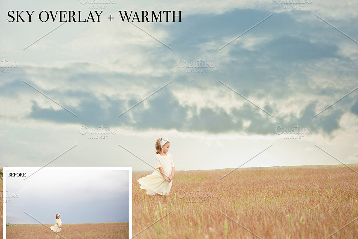 Sky Photoshop Overlays-PS + PSE, an Action Add-On by ElyanaIvette (Photo 5 of 5)