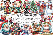 Funny Old Lady Christmas Sublimation, an Illustration by Designking (Thumbnail 1 of 5)