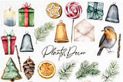 Christmas traditions Watercolor set, a Seasonal Illustration by Yuliya Derbisheva (Thumbnail 10 of 13)