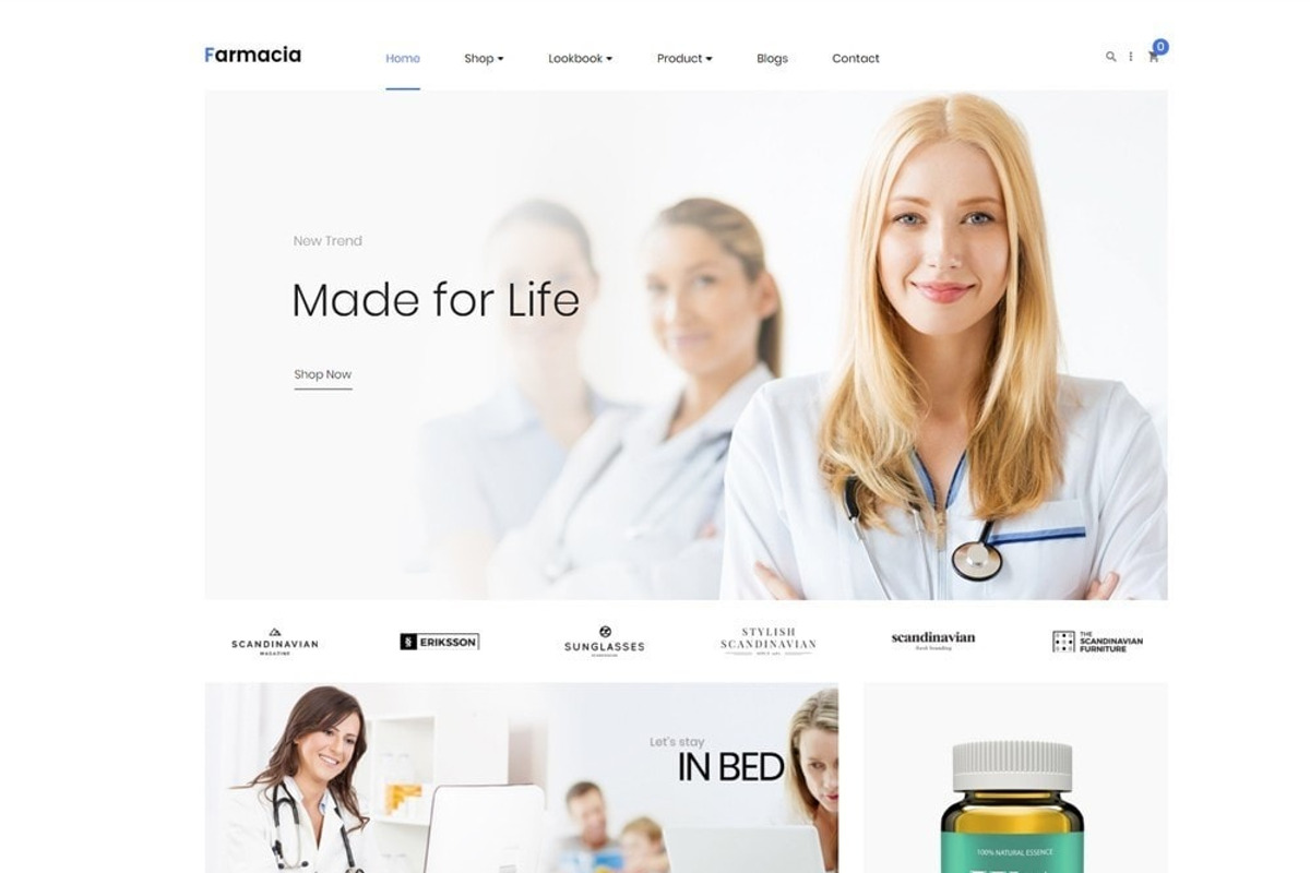LEO FARMACIA - HEALTHCARE AND MEDICA, a Bootstrap Template by LeoTheme (Photo 2 of 8)
