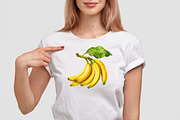 Bananas Clipart, a Food Illustration by LekoArt (Thumbnail 7 of 10)