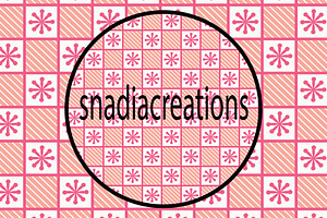 Pink Retro Floral Tile