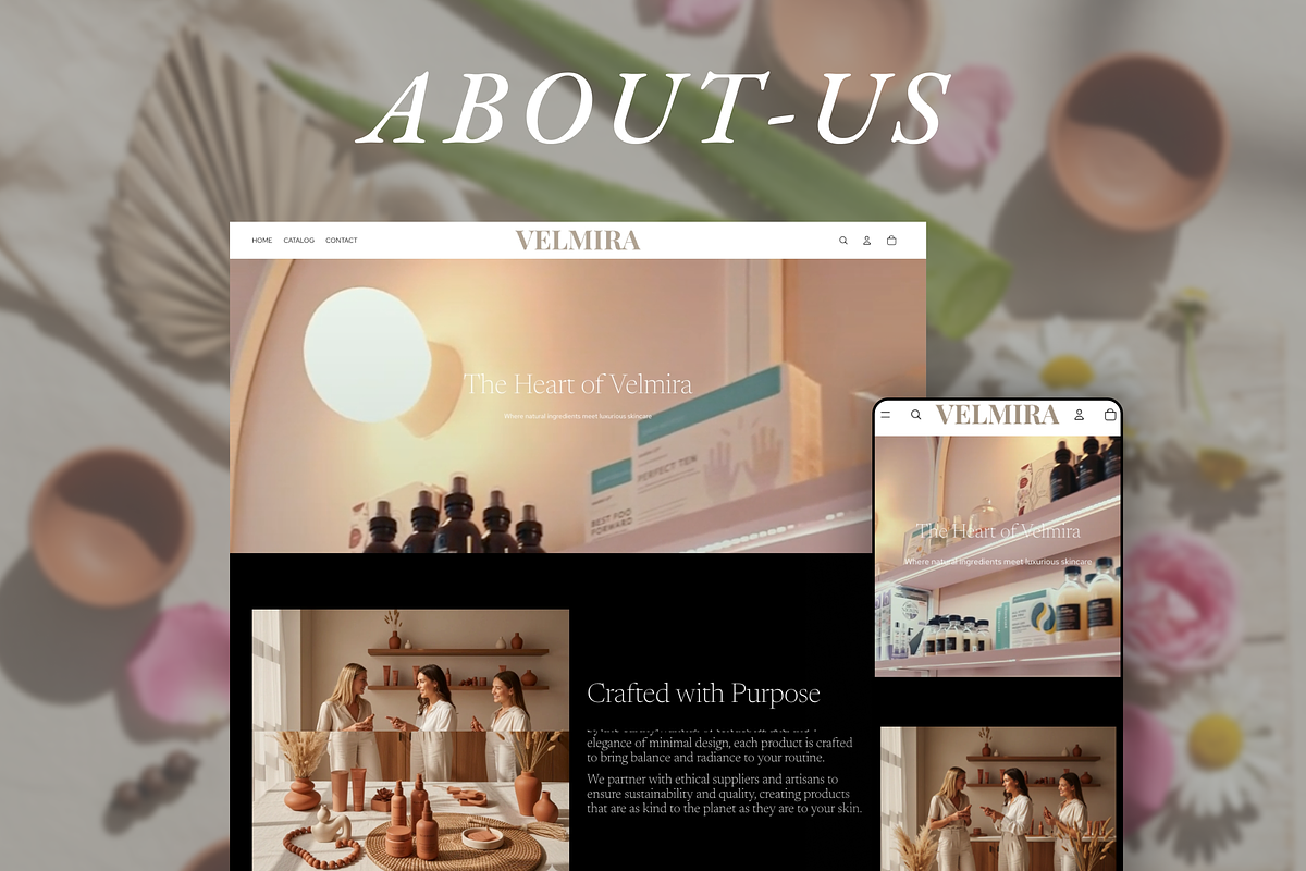 Velmira Skincare Store Shopify 2.0 preview 6