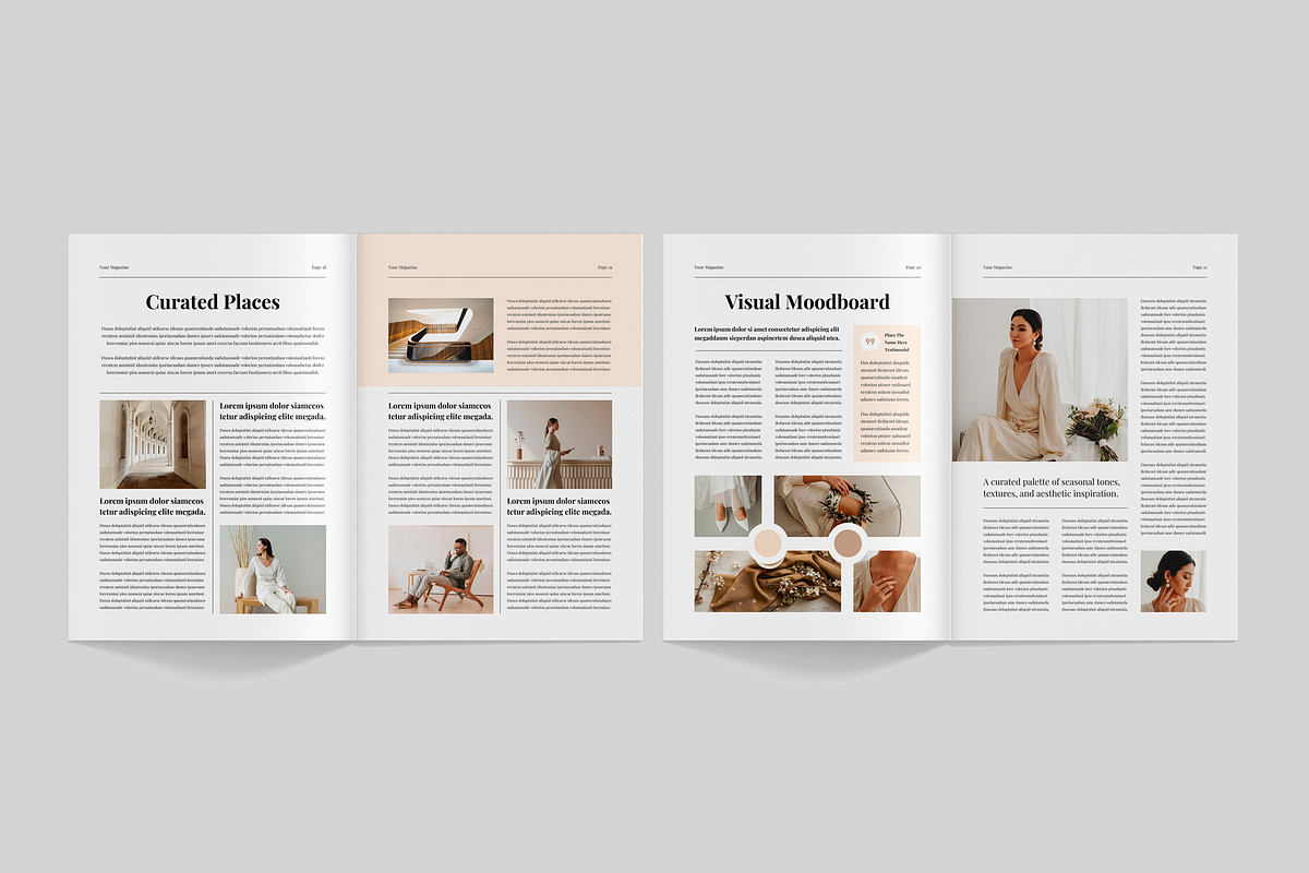 Magazine Layout | Canva & InDesign, a Magazine Template by Leaflove (Photo 8 of 10)