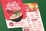 Japanese Food Truck Menu Flyer, a Flyer Template by MMPixelCraft (Thumbnail 2 of 6)