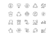 Zero Waste Lifestyle Icons, an Outline Icon by Nadiinko (Thumbnail 2 of 2)
