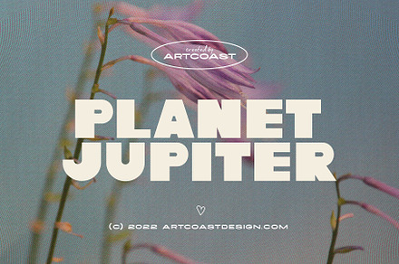 Planet Jupiter - Bold Retro Font