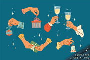 Merry Christmas! Vector collection, a Decorative Illustration by Nadia Grapes (Thumbnail 10 of 11)