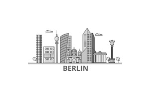 Germany, Berlin City City Skyline