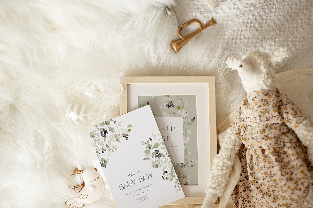 FLORAL WINTER BOX Watercolor Bundle, a Seasonal Illustration by Muse Artist (Photo 40 of 95)