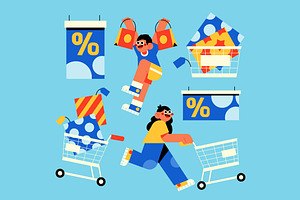 Black Friday Asset Illustration, an Object Illustration by graphicook
