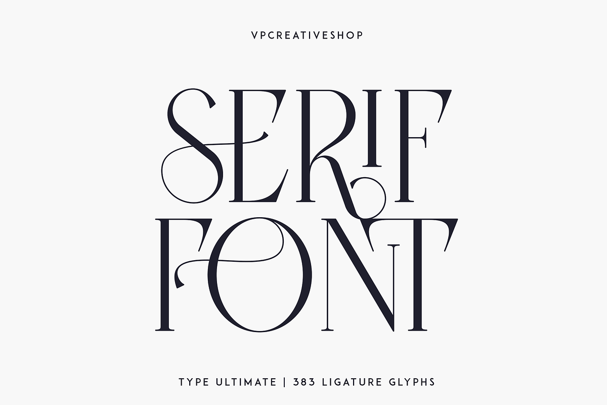 Type Ultimate - serif logo font, a Serif Font by VP Fonts (Photo 21 of 24)
