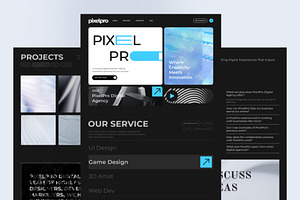 PixelPro Digital Agency UI Kit