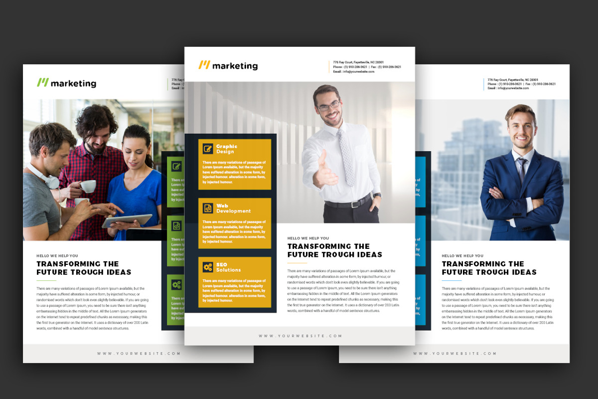 Corporate Flyer Template, a Flyer Template by Advaita Printables (Photo 1 of 4)