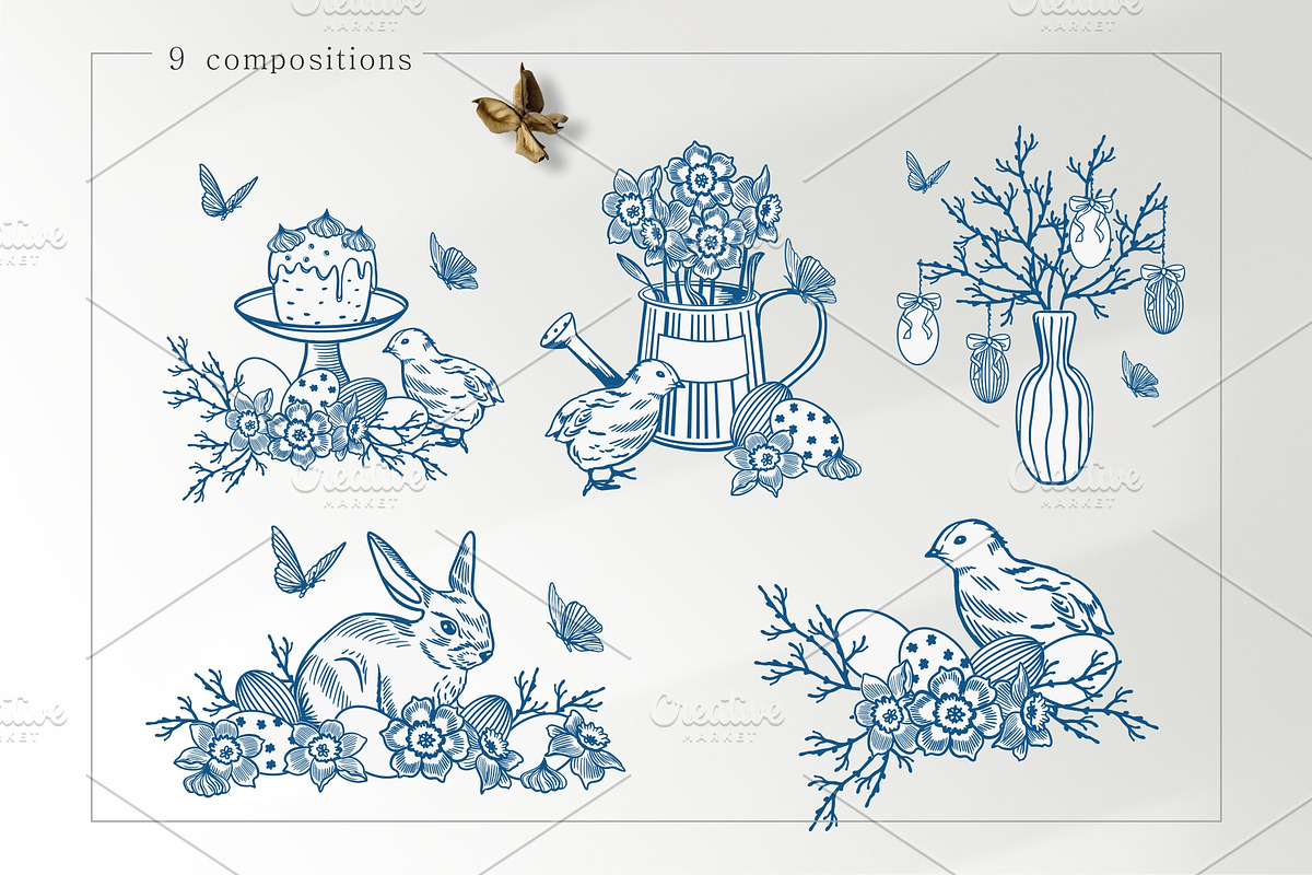 Easter Vector collection, a Decorative Illustration by Farida Bik (Photo 4 of 13)