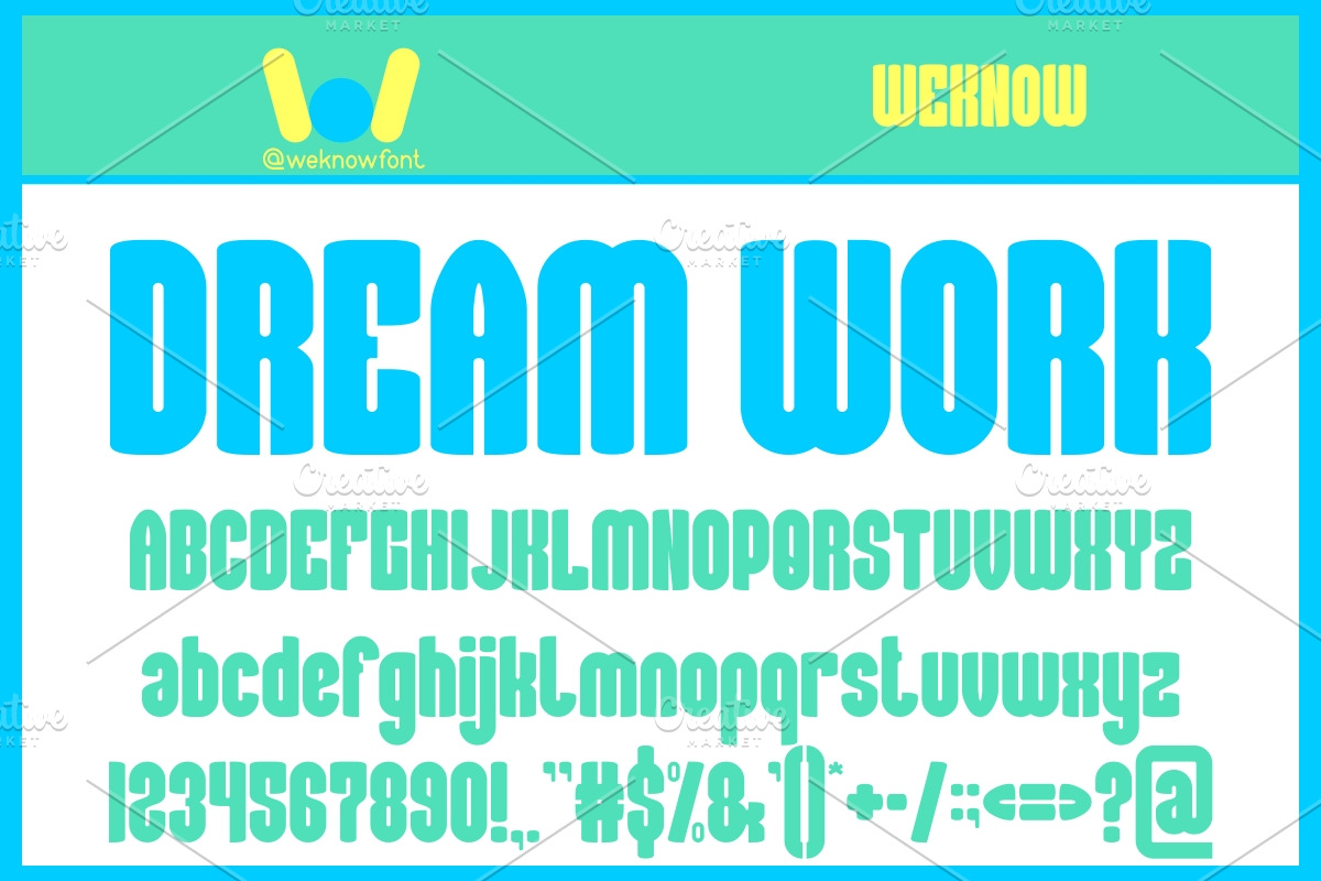 Cartoon Animation font, a Font by weknow (Photo 2 of 5)