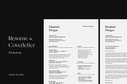 Resume & Coverletter — Photoshop, a Resume Template by colorituals (Thumbnail 1 of 6)