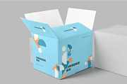 4 Cardboard Box Mockups, a Packaging Mockup by megostudi0 (Thumbnail 2 of 6)