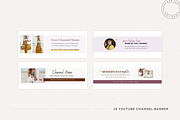 The Melanie YouTube Canva Templates, a Social Media Template by The Canva Template Shop (Thumbnail 4 of 6)