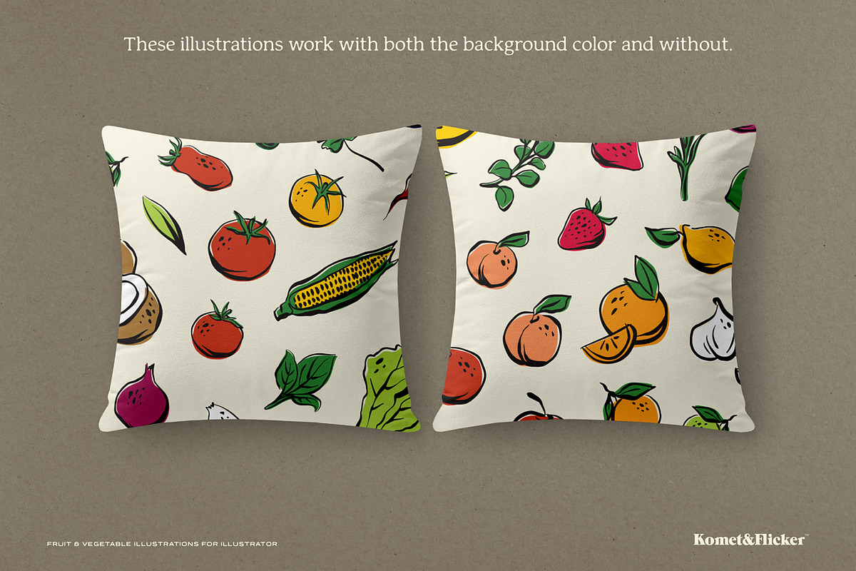 Fruit & Vegetable Illustrations, a Food Illustration by Komet & Flicker (Photo 6 of 10)