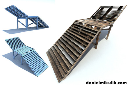Old Wood Stairs, an Architecture 3D Model by Daniel Mikulik