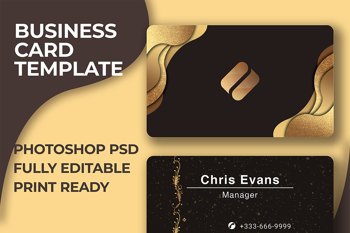elegant business card template, a Business Card Template by kamalrawat_gd