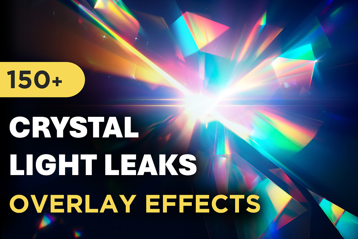 150+ Crystal Light Leaks Overlays, an Object Graphic by Mikel Blazgad (Photo 1 of 11)