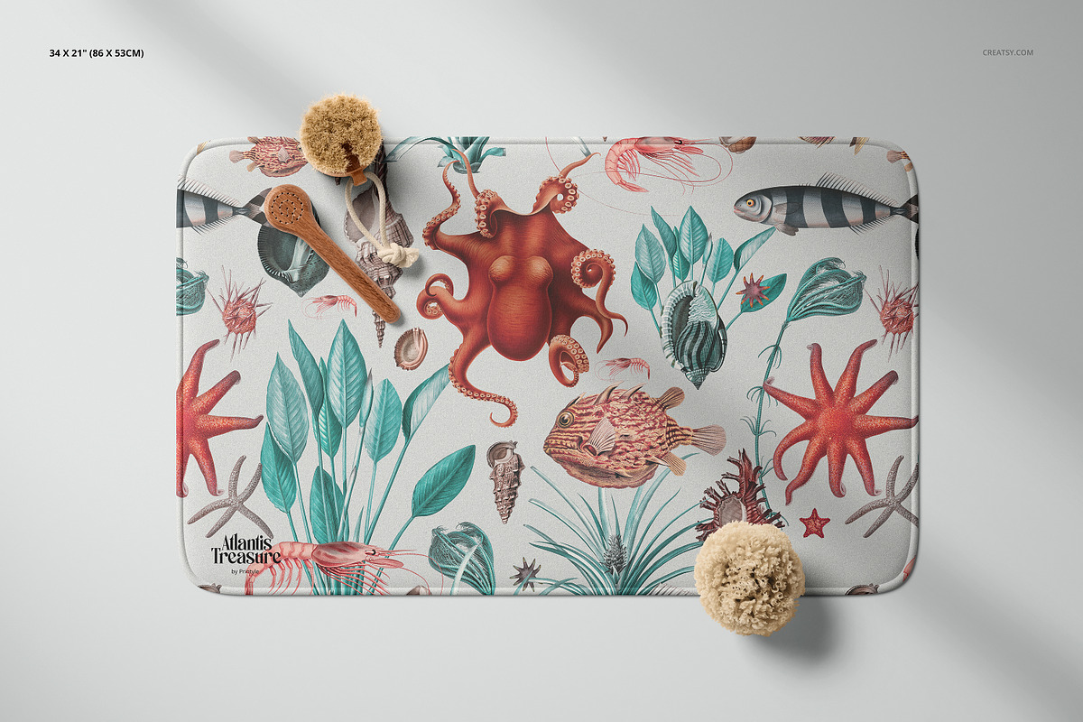 Microfiber Bath Rug Mockup Set, a Product Mockup by creatsy5 (Photo 6 of 10)