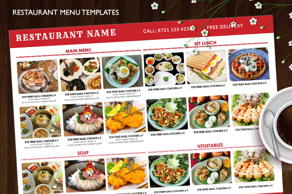 Food menu-id24, a Stationery Template by AIW SOLUTIONS (Photo 1 of 5)