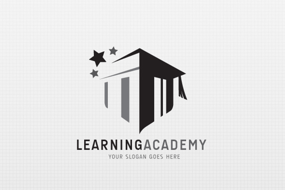 Learning Academy Logo Template, a Branding & Logo Template by salmon.black