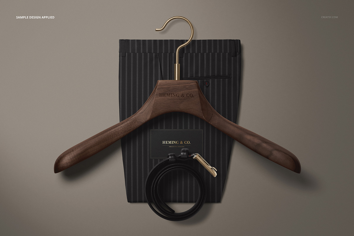 Men’s Fashion Business Card Mockup, a Bottom Mockup by Creatsy (Photo 4 of 5)