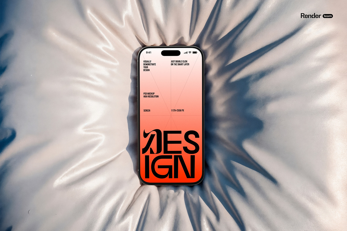 iPhone 17 Pro Scene Mockup, an iPhone Mockup by Renderteam (Photo 4 of 8)