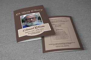 Funeral Program Template-V457