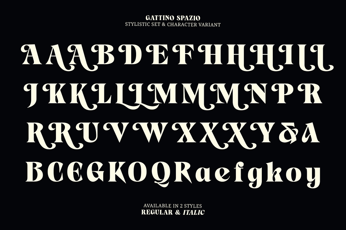 Gattino Spazio - Bold Serif Typeface, a Serif Font by Mbonster Design Studio (Photo 18 of 20)
