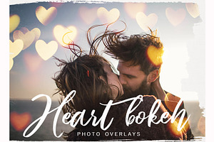 Heart Bokeh JPG Photoshop Overlays