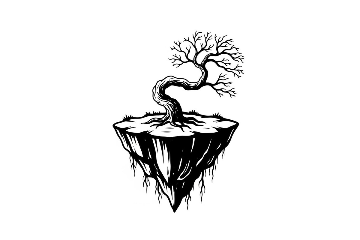 50 Floating Island Bonsai Vector Bun, an Illustration by Designs_River (Photo 45 of 51)