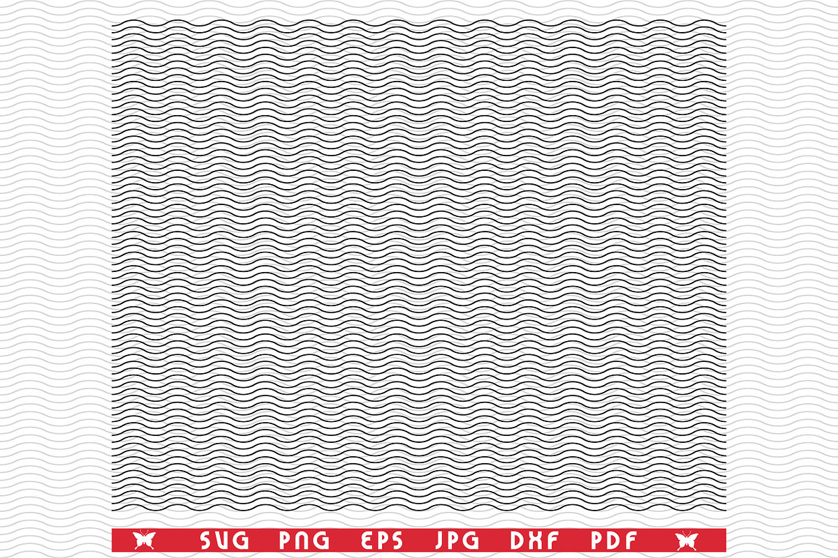 SVG Black Wave Lines, Seamless, a Pattern Graphic by DesignStudioRM (Photo 3 of 3)