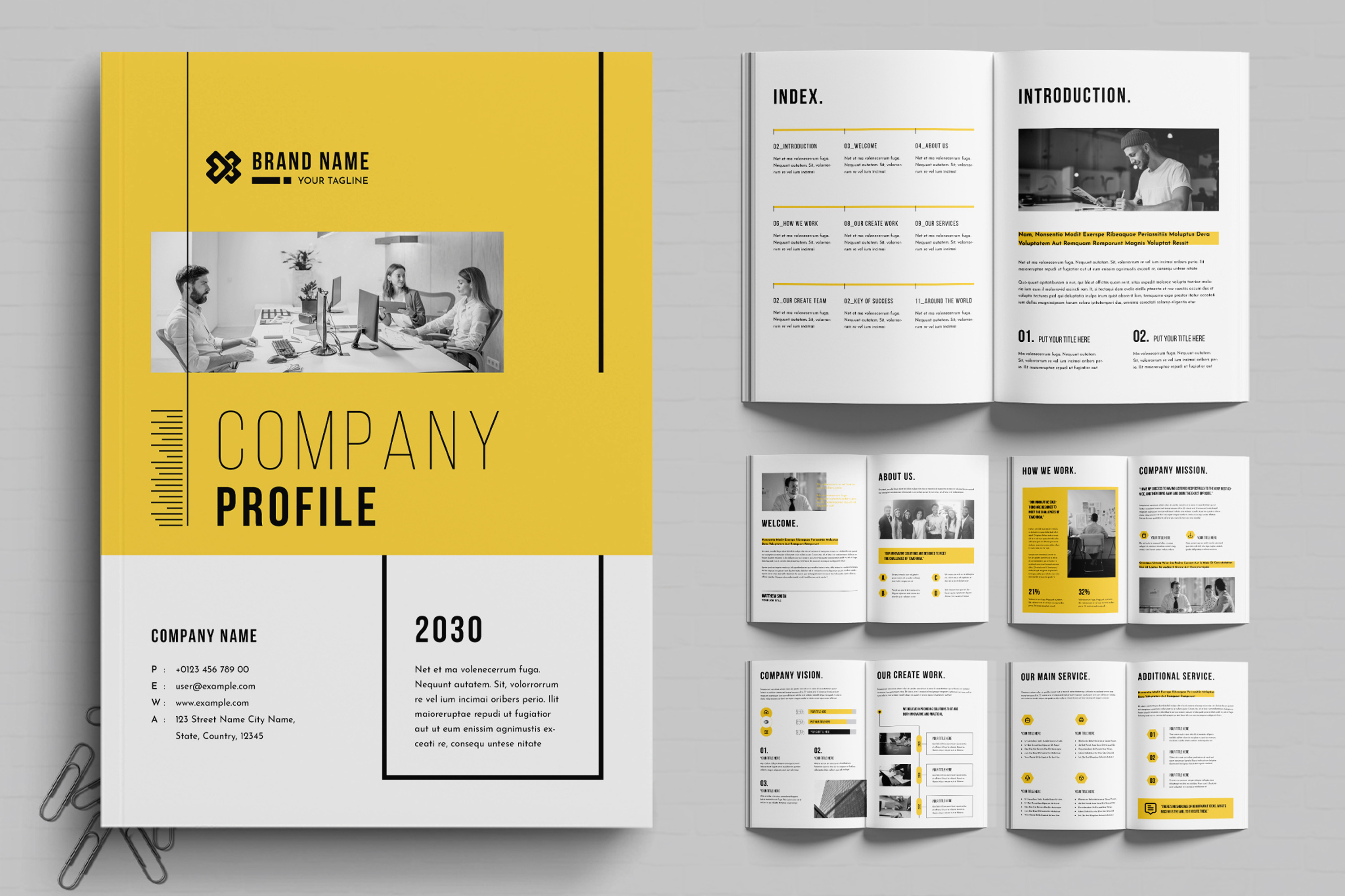 Company Profile Template Layout
