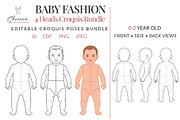 Baby Fashion Croquis Bundle, a Person Illustration by Shorena Fashion Draws (Thumbnail 1 of 11)