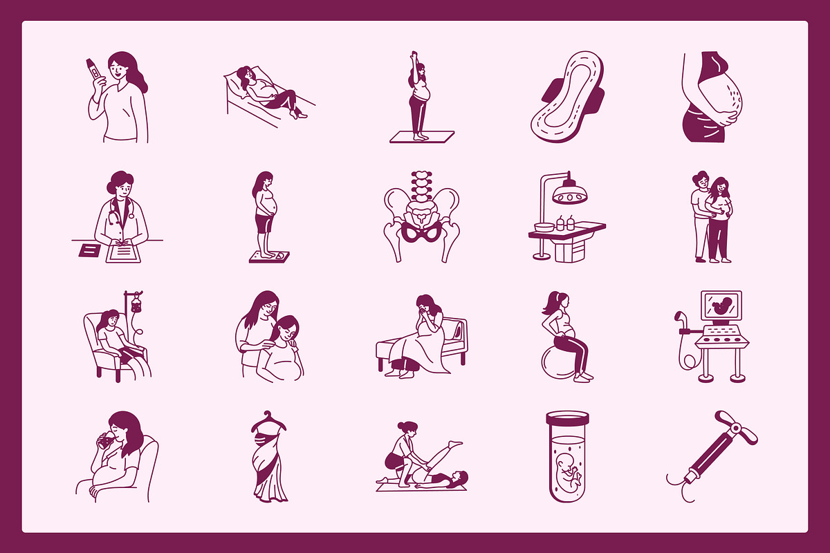 Medical Obgyn Doodles, an Outline Icon by Vectors Market (Photo 6 of 9)