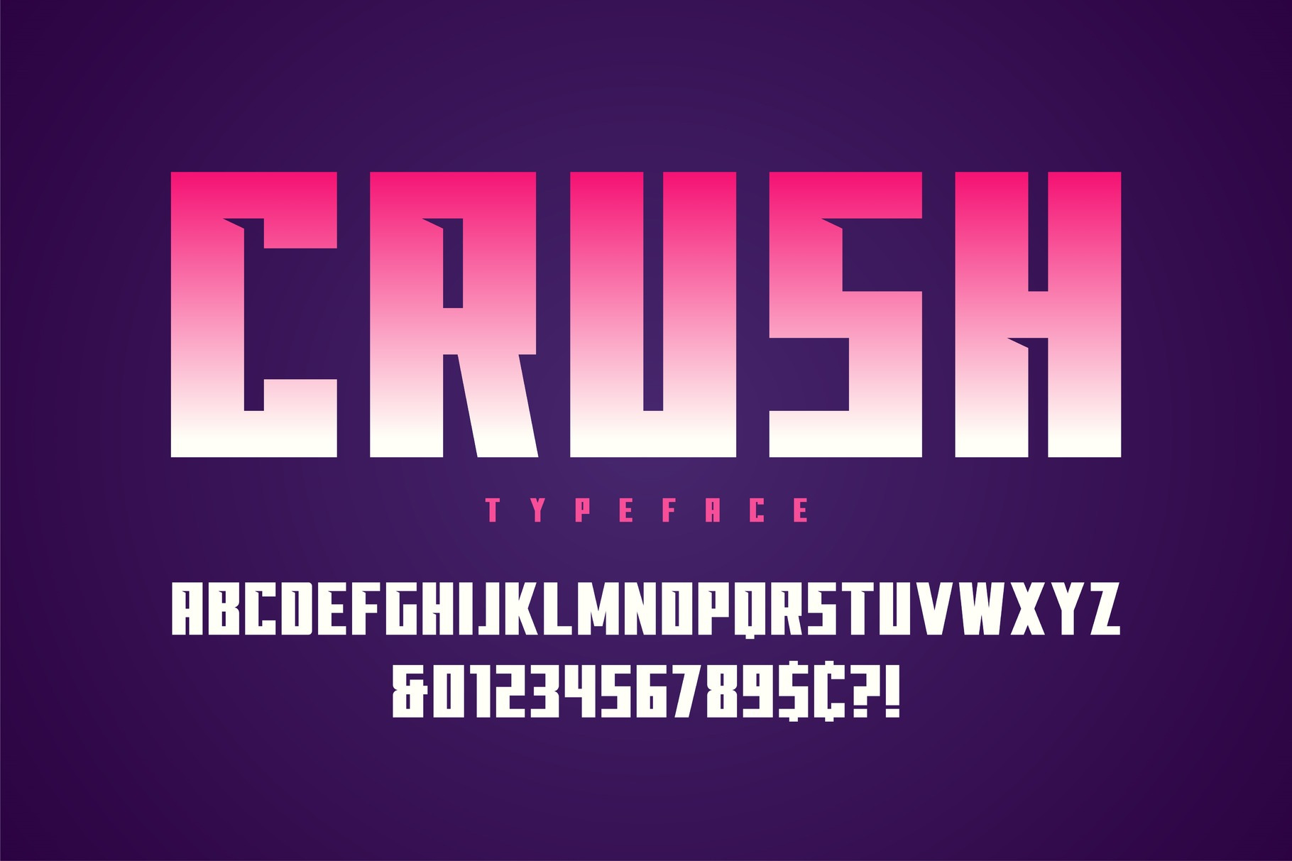 Crush alphabet design, a Decorative Illustration by Revelstockart
