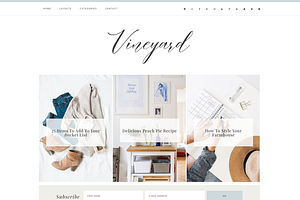 Wordpress Theme Vineyard