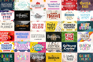 Font Bundle - 11,000 Bundle Font