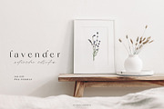 Lavender watercolor collection, an Illustration by Diana Askarova Art (Thumbnail 2 of 9)